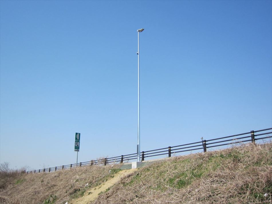 名古屋国道管内に設置した国道23号照明柱
