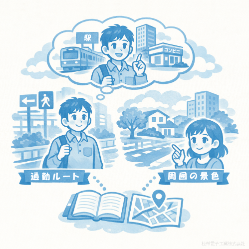 災害時の想定、徒歩移動