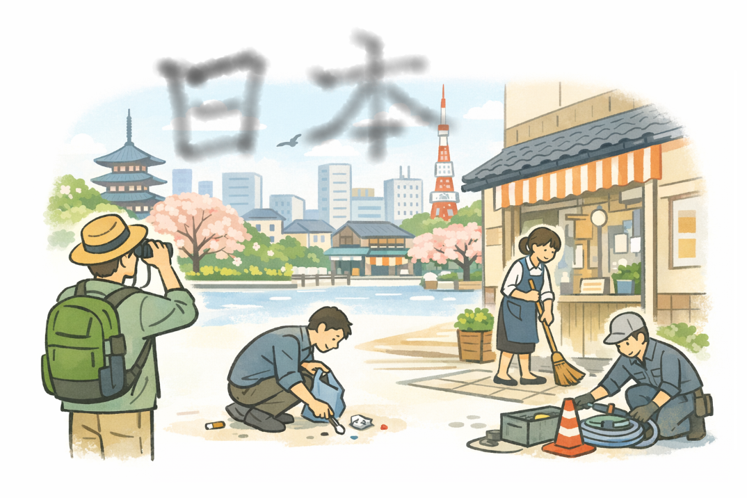 日本、きれい、ゴミがない、外国から見た日本
