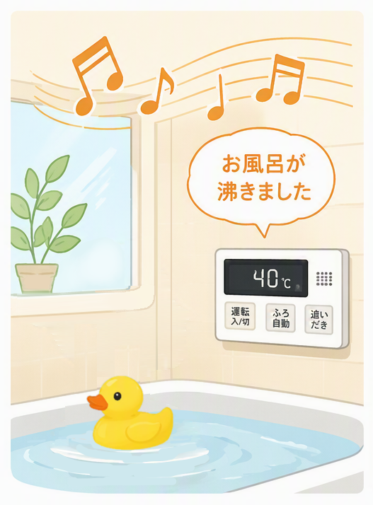 お風呂が湧きましたサイン音