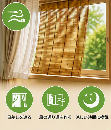 災害時の熱中症対策、風通し、気温を下げる、日差しを避ける、換気