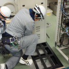 放送装置、施工状況、松栄電子工業、施工実績